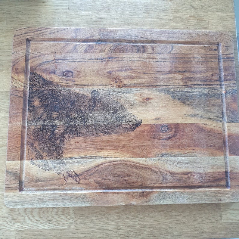 Tiger Quoll Spotted-tailed Quoll Custom Engraved Australian Native Chopping/Cutting Board