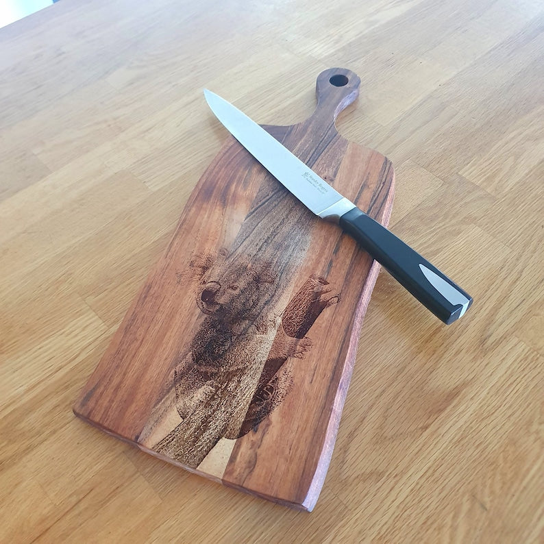 Koala Custom Engraved Australian Native Chopping Cutting Serving Board