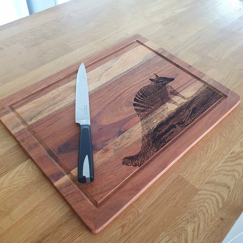 Numbat Custom Engraved Australian Native Cutting Chopping Cutting Serving Board