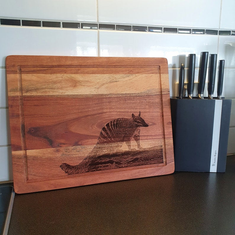 Numbat Custom Engraved Australian Native Cutting Chopping Cutting Serving Board