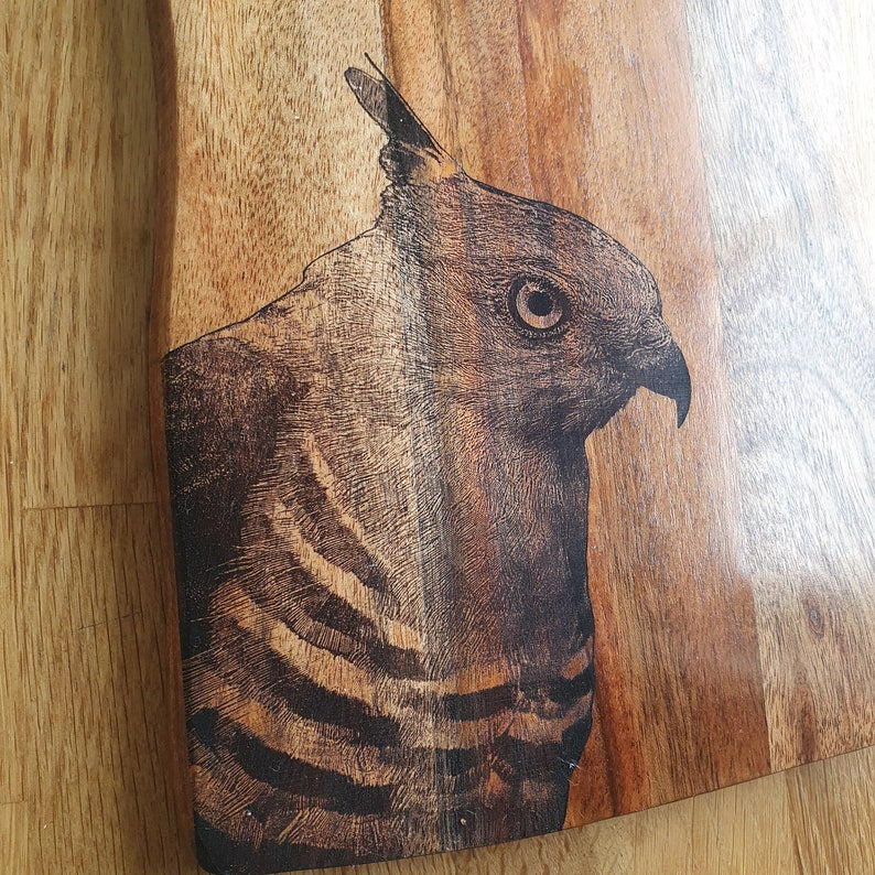 Pacific Baza Custom Engraved Australian Native Hardwood Chopping/Cutting/Serving Paddle Board