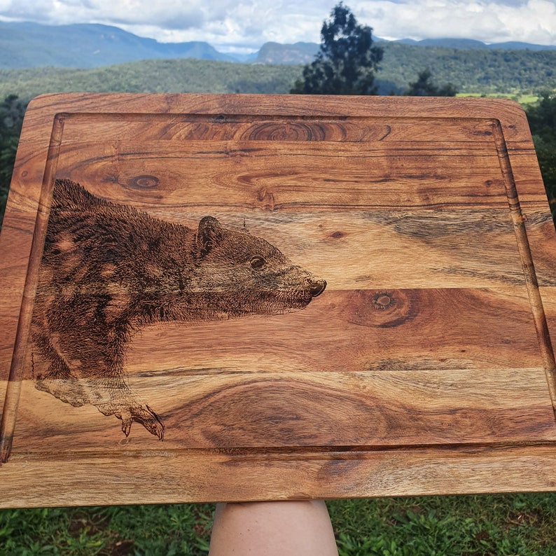 Tiger Quoll Spotted-tailed Quoll Custom Engraved Australian Native Chopping/Cutting Board