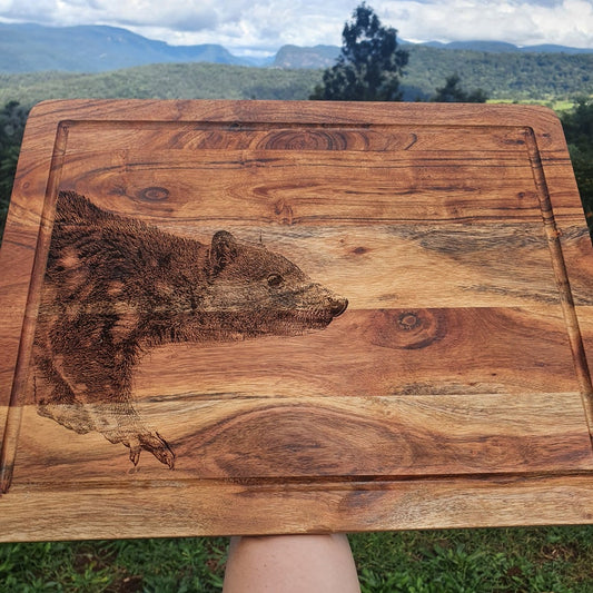 Tiger Quoll Spotted-tailed Quoll Custom Engraved Australian Native Chopping/Cutting Board