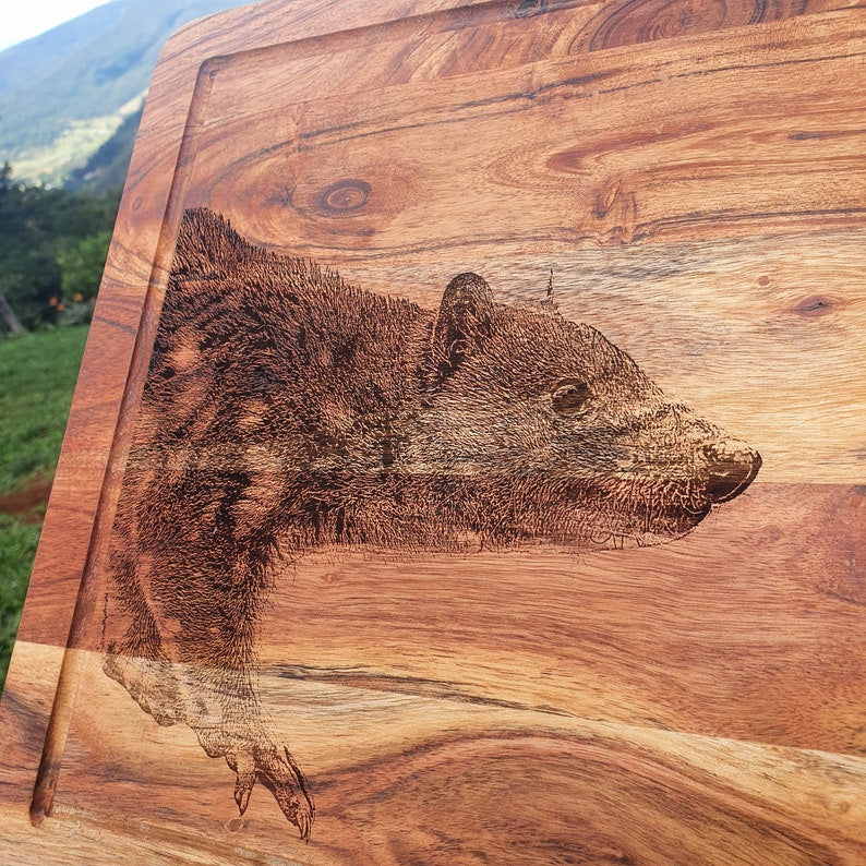 Tiger Quoll Spotted-tailed Quoll Custom Engraved Australian Native Chopping/Cutting Board